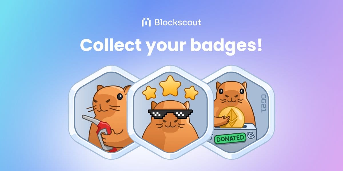 Collect your Blockscout badges