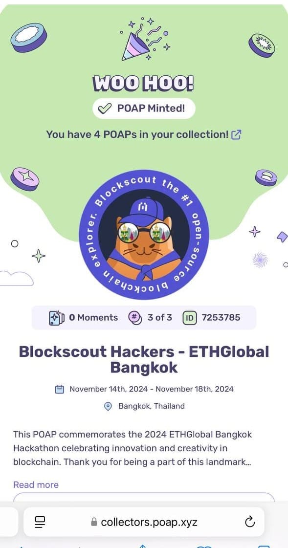 Blockscout POAP