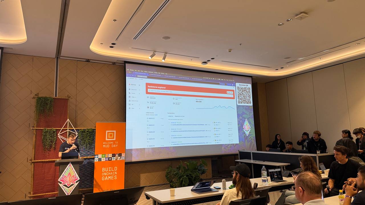 Kirill from Blockscout talking about Redstone and MUD