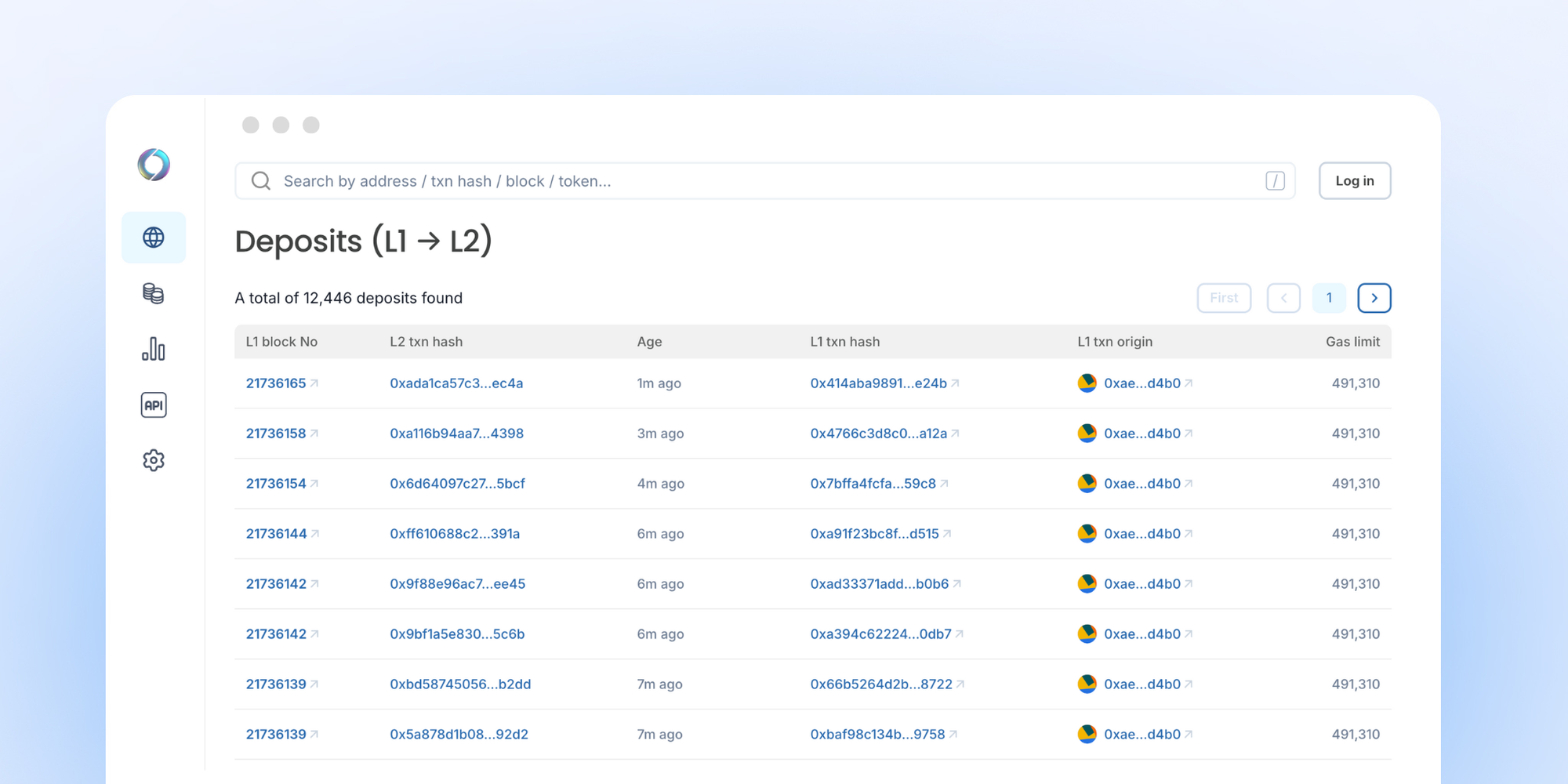 Soneium Block Explorer L1 L2 Transactions