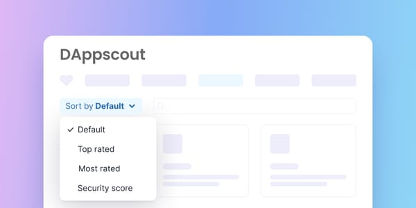 Sort Blockchain Dapps with Blockscout